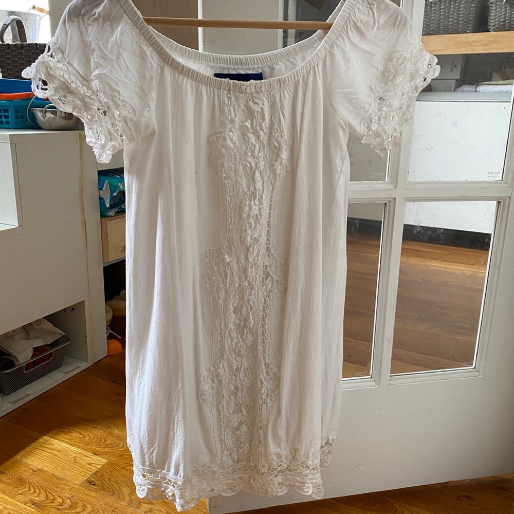 White cotton sundress